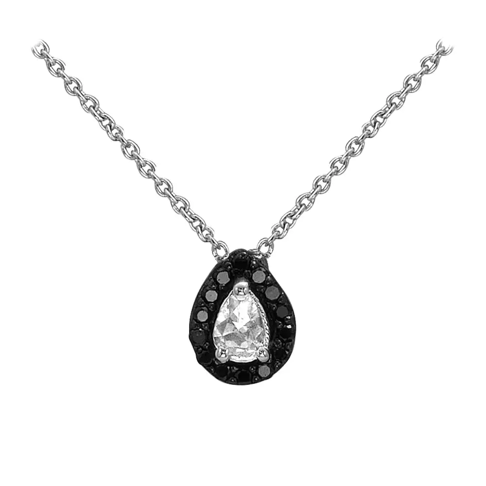 Ariş Pırlanta Siyah Beyaz Elmas Zincir