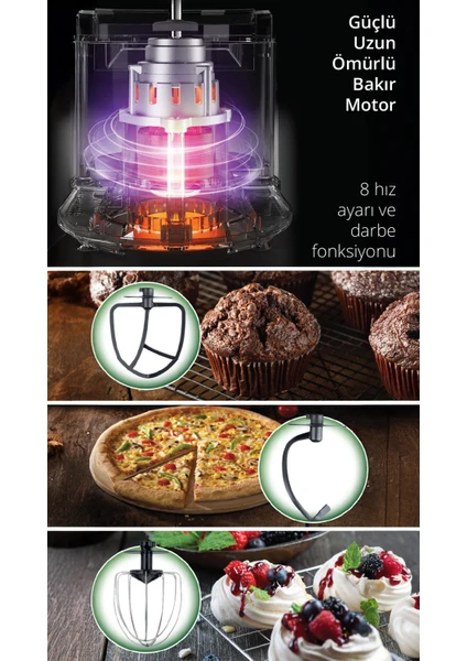 Kiwi Hamur Yoğurma ve Stand Mikser2