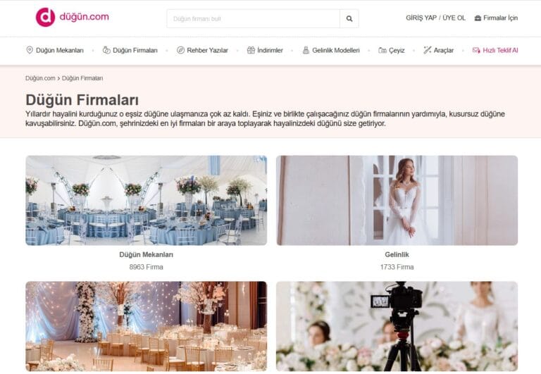 Düğünlerinizde yüzde 40 indirim Fırsatı