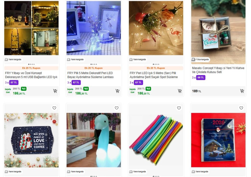 Hepsiburada Yılbaşı Alışverişi Coşkusu