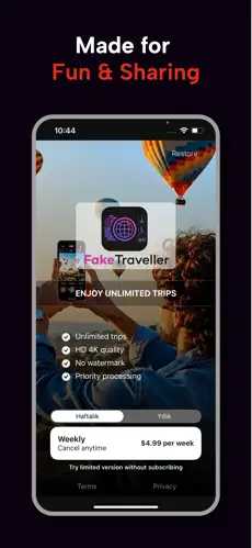 FakeTraveller iOS Konum Değiştirici